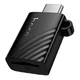 Картридер перехідник HOCO HB53 Type-C to TF mini card reader MicroSD (TF) карт пам'яті (USB 2.0, 480 Мбіт/с). Black - зображення 3