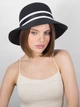 Шляпа женская плетеная VILSS Полина LU-015-05 56-58 Черная (ROZ6501086906) - изображение 2