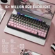 Клавиатура ATTACK SHARK X66 Gradient Pink Беспроводная Механическая RGB Подсветка С Поддержкой HOT-SWAP - изображение 5