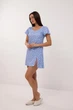 Нічна сорочка жіноча великих розмірів бавовняна BARWA garments 0366 XL Блакитна (2110003664036) - изображение 2