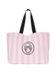 Махрова сумка Victoria's Secret Angel Essentials Terry Tote Bag Рожева Смужка 27247278 - изображение 4