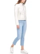 Женская куртка из экокожи Levi's на молнии 1159858542 (Молочный 1X) - изображение 2