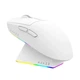 Ігрова безповідна мишка Ajazz AJ139 V2 MC White + Док-станція, сеснсор PAW3311, (2,4\Bluetooth\USB), 12000 DPI 1000 Ггц опитування - зображення 4