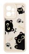 Чехол Shock Case Print для телефона Xiaomi Redmi Note 12 4G бампер силиконовый бежевый с рисунком Котики - изображение 1