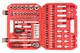 Набор инструмента Intertool 1/4" x 1/2" x 110ед RED (ET-9108) - изображение 2