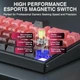 Магнитная клавиатура AULA HERO 68 HE Pink Contours, размер 65%, Hall Effect, Rapid Trigger, 8000 Гц опроса, RGB подсветки - изображение 5