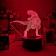 3D-ночник Тираннозавр, лампа, светильник, с пультом управления, 16 цветов RGB (1030) - изображение 2