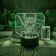 3D-ночник Наруто, с аниме Наруто, лампа, светильник, с пультом управления, 16 цветов RGB - изображение 5