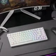 Проводная магнитная клавиатура Akko TAC75 8K White, белый цвет, Rapid Trigger, 8000 Гц, RGB подсветки - изображение 7