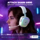 Бездротові ігрові навушники Attack Shark G800 White Геймерська гарнітура з мікрофоном та 2.4 ГГц / Bluetooth - зображення 3