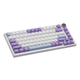 Механическая клавиатура Ajazz AK820 White Purple, Epomaker Moon Switch, размера 75%, RGB подсветки, PBT кейкапы - изображение 6