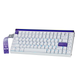 Магнітна клавіатура AULA HERO 84 HE White Purple, розмір 75%, Hall Effect, Rapid Trigger, 8000 Гц опитування, RGB підсвічування - зображення 1