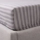 Простынь на резинке LARA бязь-страйп dp11251 Graphite 160х200х25 - изображение 3