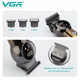 Аккумуляторная Машинка для стрижки VGR V-989 от USB с LED дисплеем 3 насадки - изображение 6