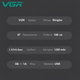 Аккумуляторная Машинка для стрижки VGR V-989 от USB с LED дисплеем 3 насадки - изображение 7