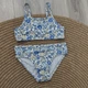 Роздільний купальник для дівчинки Primark дрібні квіти топ і плавки 98 см. - зображення 3