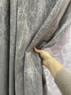 Готова штора 1,40 х 2,30 м мармур сірий софт/котон 2.30 - изображение 1