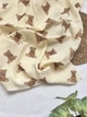 Пелёнка жатый муслин Мишки на ванильном 70*100см - изображение 2