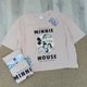 Футболка женская оверсайз Disney Minnie Mouse — укороченная, персиковая, размер L - изображение 1