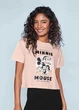 Футболка женская оверсайз Disney Minnie Mouse — укороченная, персиковая, размер L - изображение 2