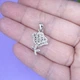 Серебряный подвес с фианитами Роза - изображение 4