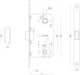 Замок врезной магнитный MVM под WC MG-2056 MA Матовый антрацит - изображение 2