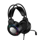 Проводные игровые наушники BOROFONE BO112 Wave gaming headphones RGB 2м USB+3.5мм Black (6941991124648) - изображение 1