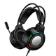 Проводные игровые наушники BOROFONE BO112 Wave gaming headphones RGB 2м USB+3.5мм Black (6941991124648) - изображение 3