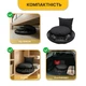 Підвісне плетене крісло-гойдалка з подушками 80 см LEOBRO Boho Comfort XL Black (LB-1108) навантаженням до 150 кг, чорна - зображення 6