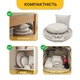 Подвесное плетеное кресло-качалка с подушками 80 см LEOBRO Boho Comfort XL Cream (LB-1109) нагрузкой до 150 кг, бежевое - изображение 6