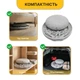 Подвесное плетеное кресло-качалка с подушкой 80 см LEOBRO Boho XL Grey (LB-1107) нагрузкой до 150 кг, серое - изображение 6