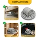Подвесное плетеное кресло-качалка с подушкой 80 см LEOBRO Boho Deluxe XL Grey (LB-1113) нагрузкой до 150 кг, серое - изображение 6