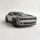 Машинка для дрифта на радиоуправлении Dodge Challenger Hellcat 4WD 1:14 с паром, неоновой подсветкой, сменными колесами, 27 см (Grey) - изображение 2