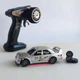 Мини дрифт машинка Мерседес Mercedes W201 Mini Drift 1:43 4WD — скорость до 15 км/ч, LED подсветка, USB (Silver) - изображение 3