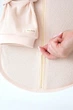 Евро пеленка на молнии детская европеленка Honey Летняя кокон с шапочкой для новорожденного 3-6 мес Сливочный (Mkp187) - изображение 6