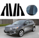 Накладки (наклейки) на стійки дверей Ford Escape (Ford Kuga) 2013-2019 чорний глянець комплект 6шт. - зображення 1