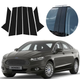 Накладки (наклейки) на стійки дверей Ford Mondeo (Ford Fusion) 2012-2022 чорний глянець комплект 6шт. - зображення 1