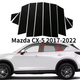 Накладки (наклейки) на стойки дверей Mazda CX-5 2017-2022 года черный глянец комплект 10шт. - изображение 1