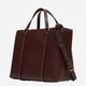 Torba shopper damska skórzana Pinko Miranda Shopper Classic 104515A29O-L86Q Ciemnobrązowa (8057769677105) - obraz 3