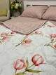 Постільна білизна з жатки з літньою ковдрою Півтораспальна 150 x 220 см Пудрова - зображення 3