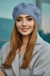 Берет Braxton «Изабелла» со стразами, кремовый (6073) - изображение 3