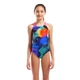 Купальник для дівчат Arena Spray Paint Swimsuit Swim Pro (UPF 50+) 164 см Чорно-рожевий,бірюзовий (010286-590-164) - зображення 6