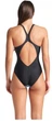 Купальник закрытый для женщин Arena Blue Flowers Swimsuit V Back (UPF 50+) Черно-голубой 44 (009027-850-44) - изображение 6