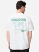 Футболка хлопковая длинная мужская Camel Active T-shirts 1/2 sleeves 409700-7T31-01 2XL Белая с принтом (4063366240899) - изображение 2
