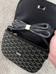 Чоловіча сумка Goyard екошкіра 21 × 15 см Чорна (LUX1270) - изображение 3