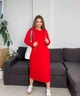 Сукня-худі жіноча весняна з двонитки спортивного стилю G&M k-118256 58-60 Розмір колір червоний - зображення 1