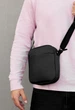 Сумка Чоловіча Стаф Через Плече Чорна Шкіряна Елегантна Барсетка Staff Leather Black Универсальный (387255) - зображення 4