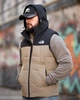 Стильна чоловіча демісезонна жилетка The North Face 2XL чорно-бежева (95328) - зображення 4
