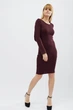 Сукня жіноча з мереживною спинкою Carica KP-5874-16 59047 M бургунді - изображение 2