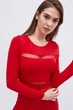 Сукня жіноча міні з прозорими вставками Carica KP-10120-14 59058 L червоний - изображение 3